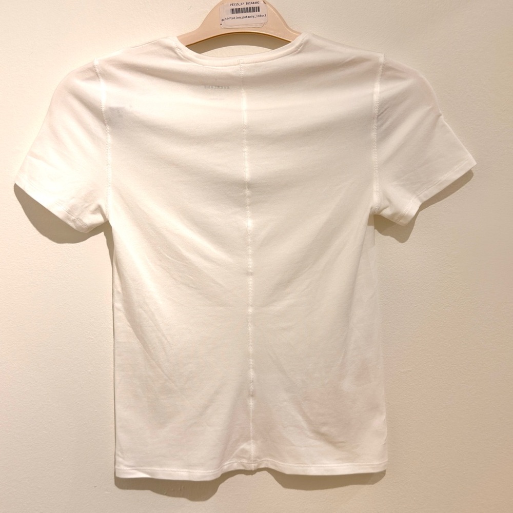 NWT Everlane Supima Form Crew Neck Tee White Size S - Picture 7 of 9